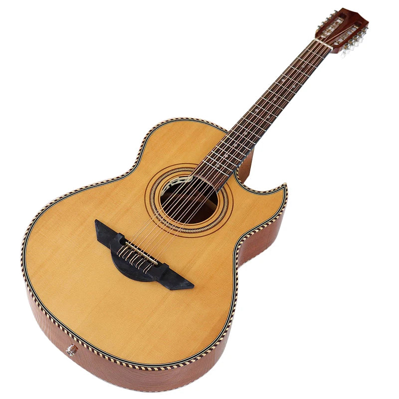 40"/38" High Glossy Electric Acoustic Guitar (10-String, EQ)