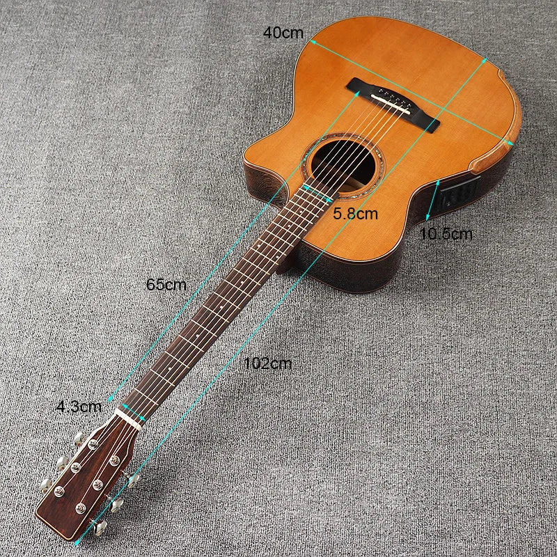 40 Inch Electric Acoustic Guitar - Spruce Top