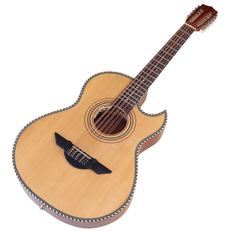 40"/38" High Glossy Electric Acoustic Guitar (10-String, EQ)