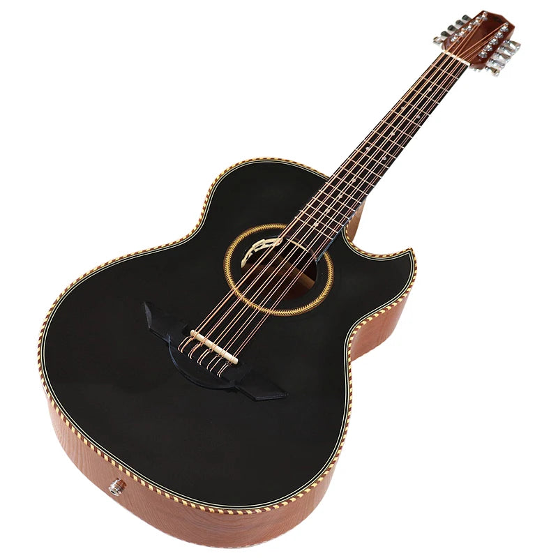 40"/38" High Glossy Electric Acoustic Guitar (10-String, EQ)
