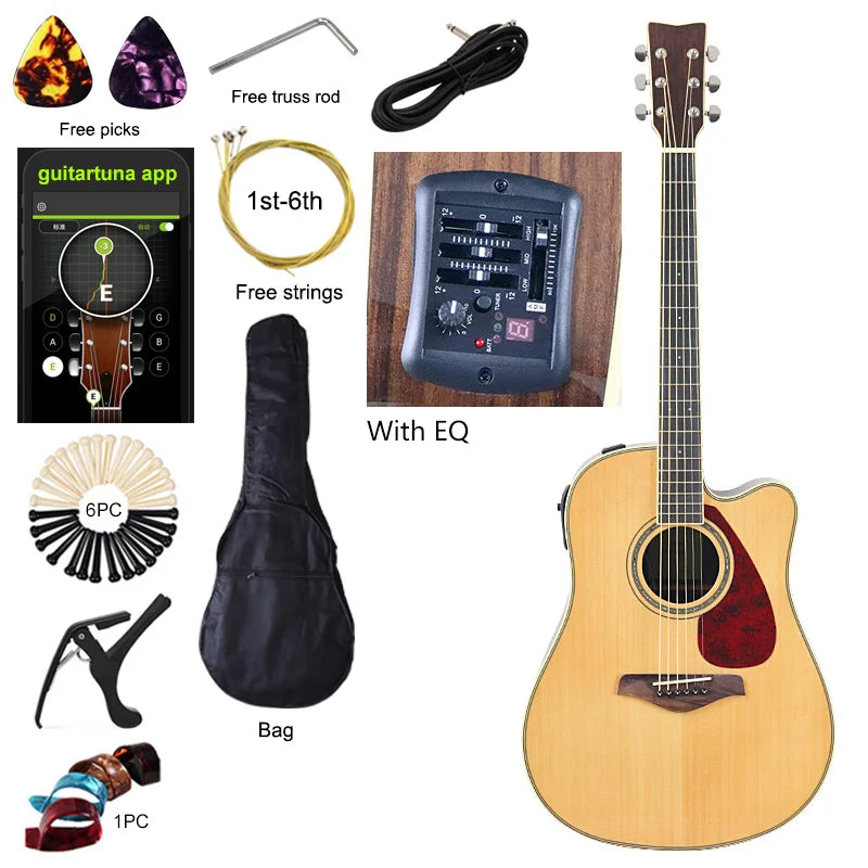 40 Inch Electric Acoustic Guitar - Spruce Top